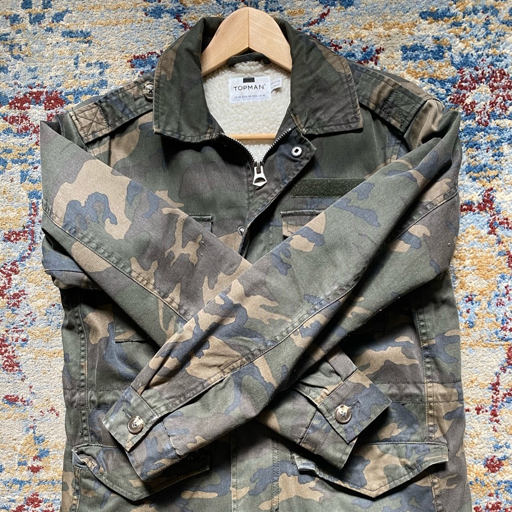 Topman Military Camo Jacket
